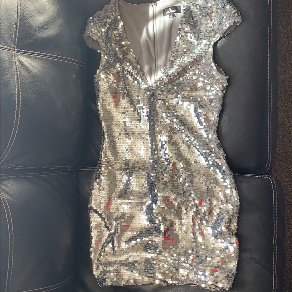 Sequin Lulu’s dress